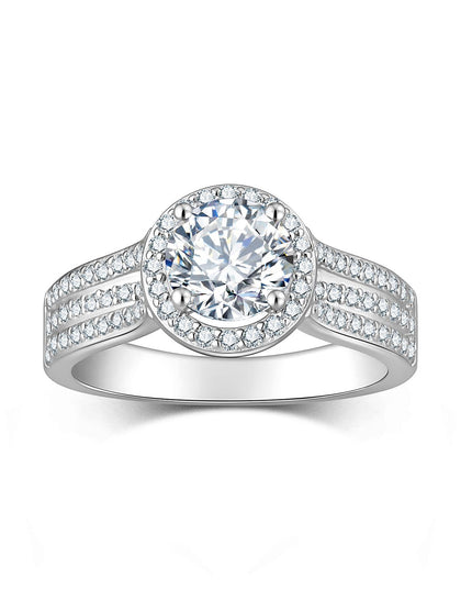 Cross-border hot-selling new S925 silver moissanite ring, electroplated platinum, hip-hop style luxury trendy hand accessories wholesale