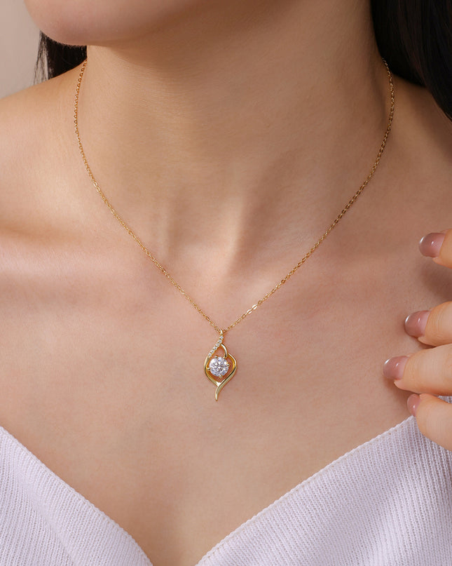 Jewelry for women, high-end S925 pure silver moissanite necklace, Angel's Eye national style 925 silver niche jewelry necklace