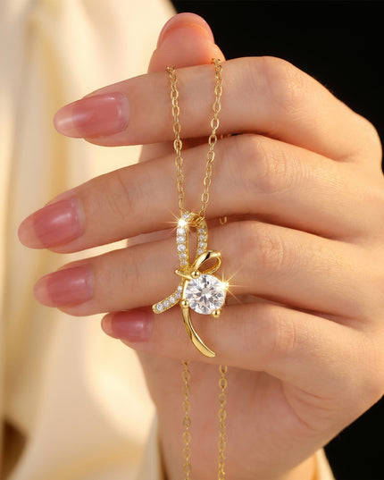 Liora Moissanite Vine Pendant Necklace