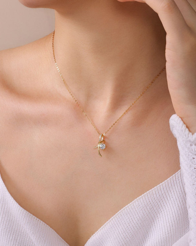 Liora Moissanite Vine Pendant Necklace