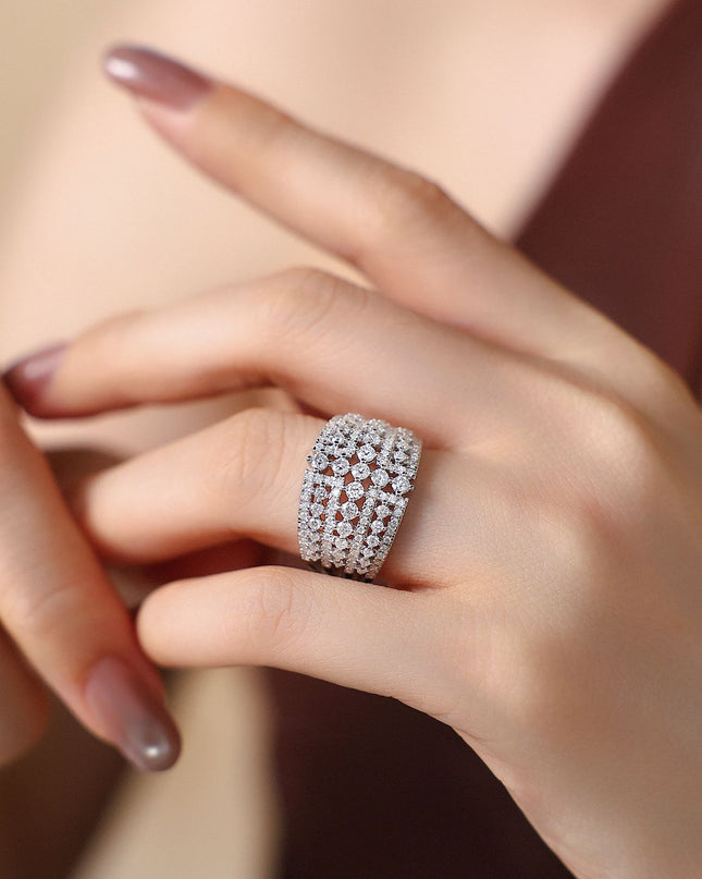 Wholesale jewelry rings S925 sterling silver moissanite ring, ring set 925 silver sterling silver design design hand ring