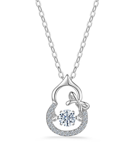 Luna Moissanite Crescent Moon Necklace