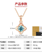 40cm+5cm extension chain / 6.5mm 1 Kramerosan Diamond *1 S925 Sterling Silver [GRA Certified]