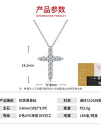 40cm+5cm extension chain / 3.0mm 10/00 Moissanite Diamond *11 S925 Sterling Silver [Includes GRA Certificate]