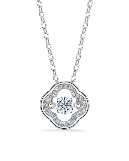 Clovera Moissanite Clover Pendant Necklace